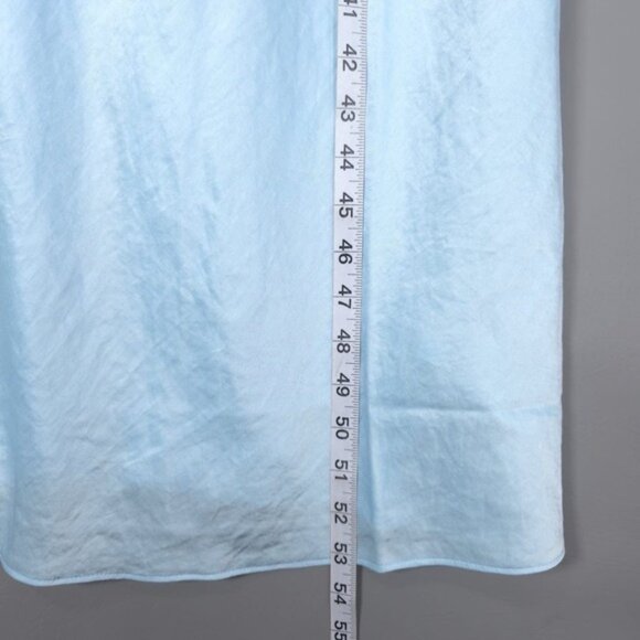 NWT Madewell Maxi Slip Dress Size 8 Flutter Sleeve Clarity‎ Baby Blue NP137 - Picture 10 of 13